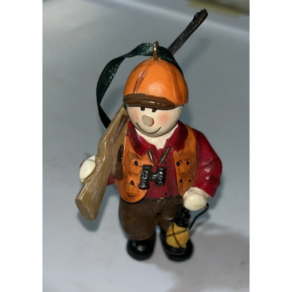 Hunter Snowman‎ Ornament 3